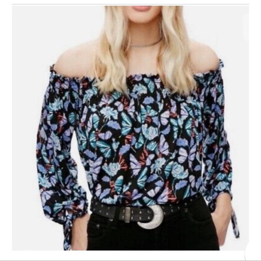 We the Free Lexington Off The Shoulder floral Blouse